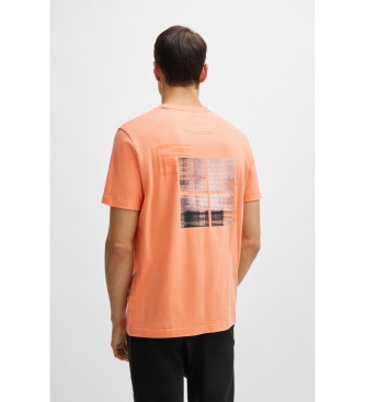 BOSS T-shirt laranja da estao