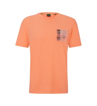 BOSS Sezonska majica oranžna