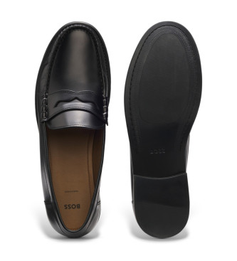 BOSS Scarpe in pelle nera Tevan
