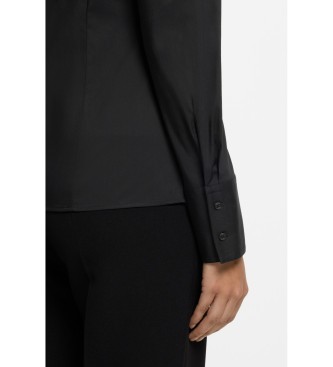 HUGO Camicia nera slim fit