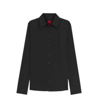 HUGO Camicia nera slim fit