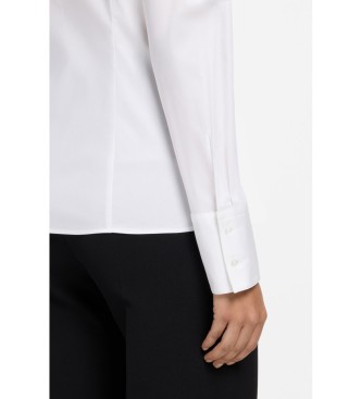 HUGO Koszula Slim Fit Twill biała