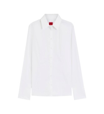 HUGO Koszula Slim Fit Twill biała