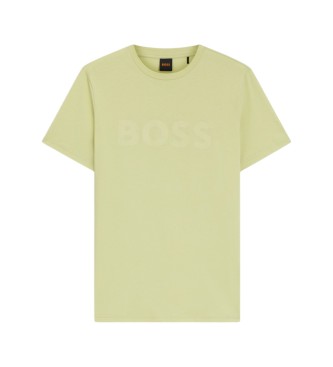 BOSS Beige Logo Knitted T-shirt