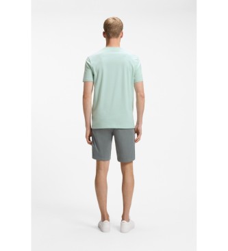 BOSS Turquoise Logo Knitted T-shirt