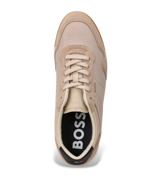 BOSS Tytanowo-beżowe buty sportowe
