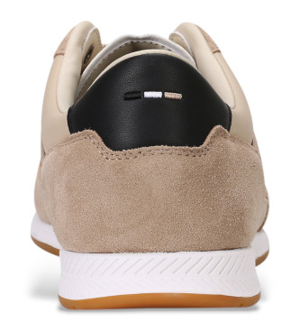 BOSS Tytanowo-beżowe buty sportowe