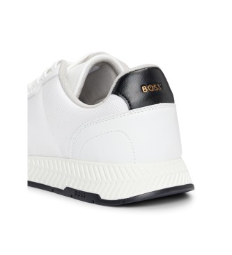 BOSS Zapatillas TTNM EVO con suela estriada blanco