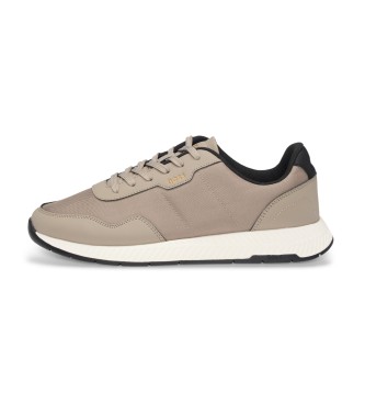 BOSS Zapatillas TTNM EVO con suela estriada beige