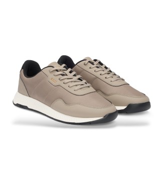 BOSS Zapatillas TTNM EVO con suela estriada beige