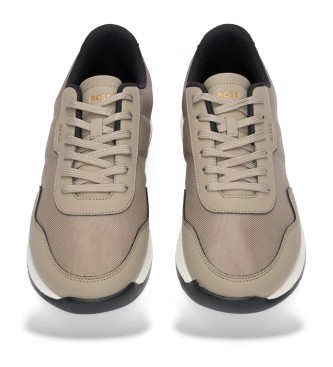 BOSS Zapatillas TTNM EVO con suela estriada beige