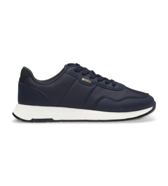 BOSS TTNM EVO-sko med ribbet sl navy