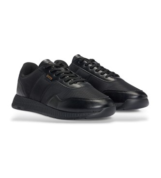 BOSS TTNM EVO Sneakers met groefzool Zwart