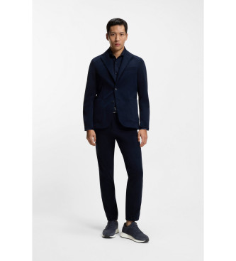 BOSS Sneakers blu navy in titanio