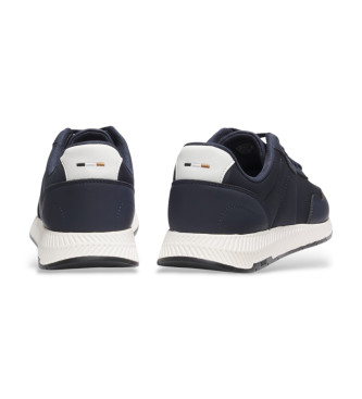 BOSS Sneakers blu navy in titanio