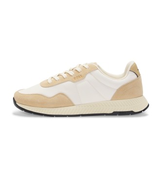 BOSS Tytanowo-beżowe buty sportowe