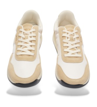 BOSS Tytanowo-beżowe buty sportowe