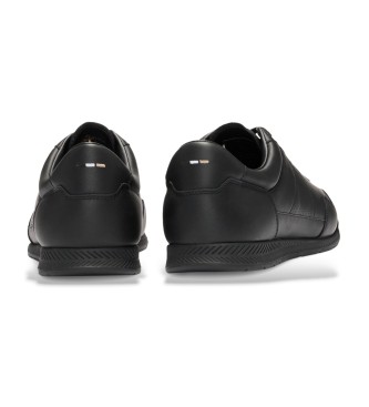 BOSS Skórzane buty Titanium w kolorze czarnym