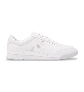 BOSS Buty skórzane Titanium białe