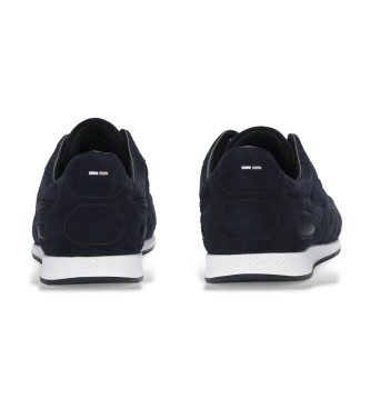 BOSS Sneakers in pelle blu navy titanio
