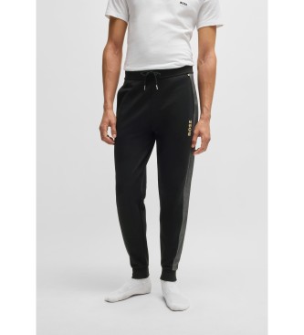 BOSS Pantaloni sportivi con stampa logo metallizzata Nero