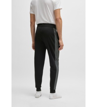 BOSS Tracksuit bottoms with metallic printed logo Black