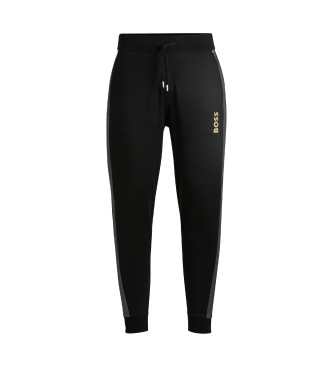 BOSS Pantaloni sportivi con stampa logo metallizzata Nero