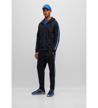 BOSS Chndal Regular Fit con Cinta de Rayas negro