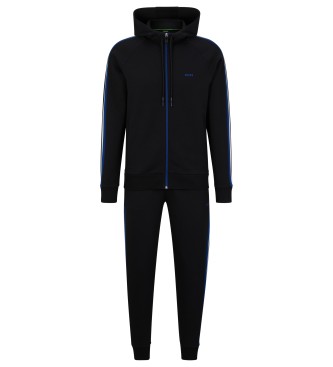 BOSS Chndal Regular Fit con Cinta de Rayas negro