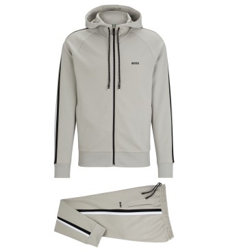 BOSS Tracksuit regular grey striped tape