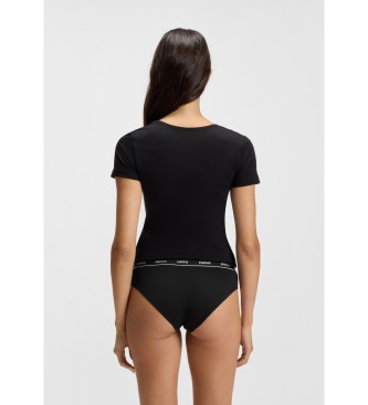 HUGO Conjunto de 3 cuecas de riscas pretas