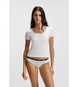 HUGO Conjunto de 3 cuecas Risca branca, preta