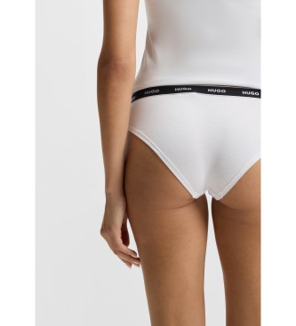 HUGO Conjunto de 3 cuecas Risca branca, preta