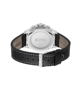 BOSS Montre analogique avec bracelet en cuir Troper Black