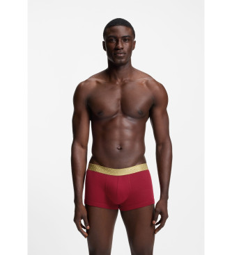 BOSS Set 3 Bxers Gold Mono G rojo