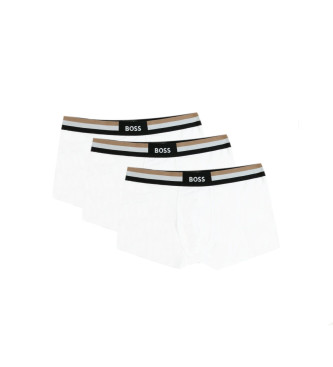 BOSS Pack de trs boxers com pormenor branco da marca