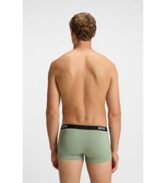 BOSS Set di tre boxer Power multicolori