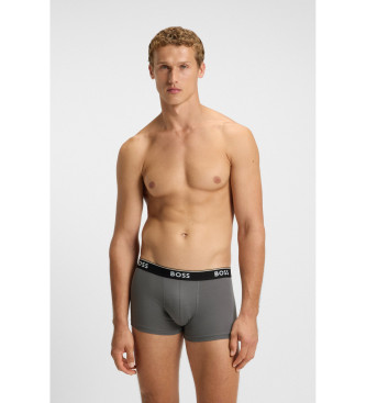 BOSS Set di tre boxer Power multicolori