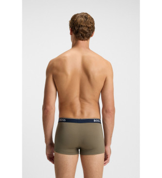 BOSS Set 3 Boxers Power zwart, groen, blauw