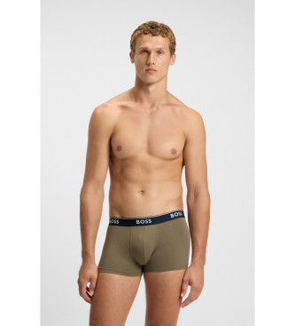 BOSS Set 3 Boxers Power zwart, groen, blauw