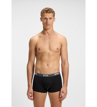 BOSS Confezione da 3 boxer Power Desig grigio, nero