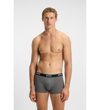 BOSS Boxers Trunk 3P Power Desig 060 cinzento