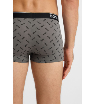 BOSS Boxers Trunk 3P Power Desig 060 cinzento