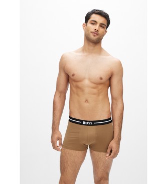 BOSS Pack 3 Boxer Bold wei�, schwarz, braun