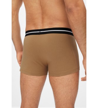 BOSS Pack 3 Boxer Bold wei�, schwarz, braun