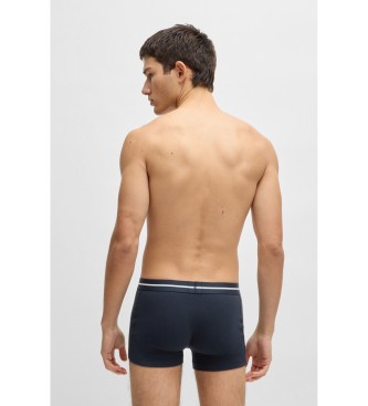 BOSS 3er-Set mehrfarbige Logo-Boxershorts mit Bund
