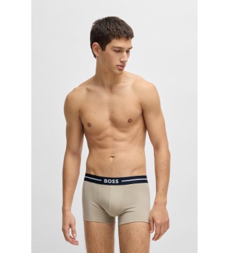 BOSS 3er-Set mehrfarbige Logo-Boxershorts mit Bund
