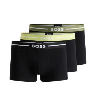 BOSS 3er-Set mehrfarbige Logo-Boxershorts mit Bund