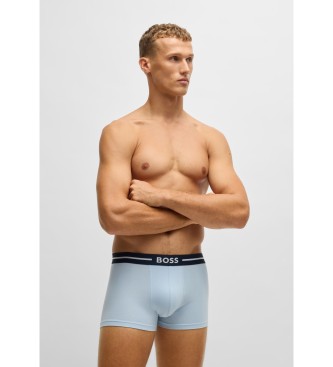 BOSS Pack 3 Boxers Bold Design azul marinho, azul