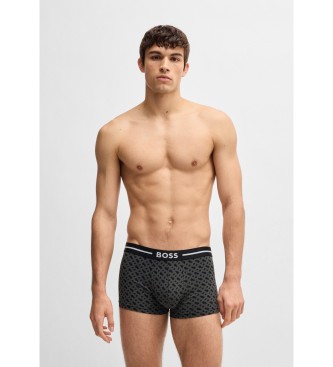 BOSS 3er-Set Boxershorts mit Monogramm mehrfarbig